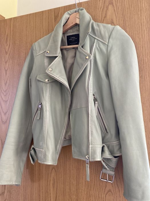 Skorzana kurtka, zara, s
