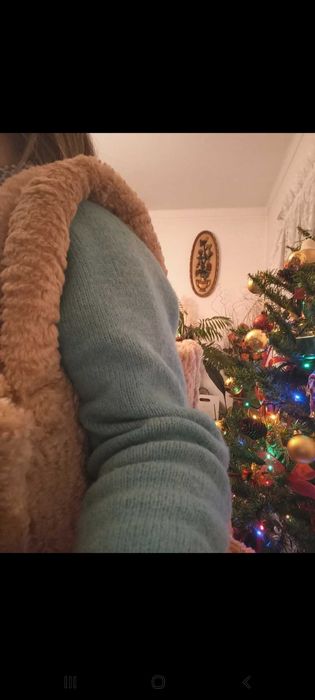 Bolsa bege de pêlo artificial - Stradivarius