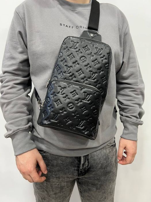 Мужская сумка слинг луи витон/ Чоловіча сумка через плече слінг louis vuitton