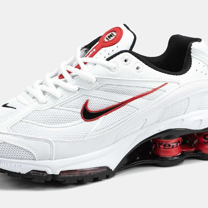Мужские кроссовки Nike Shox Ride 2 SP x Supreme White&Red. 40-45