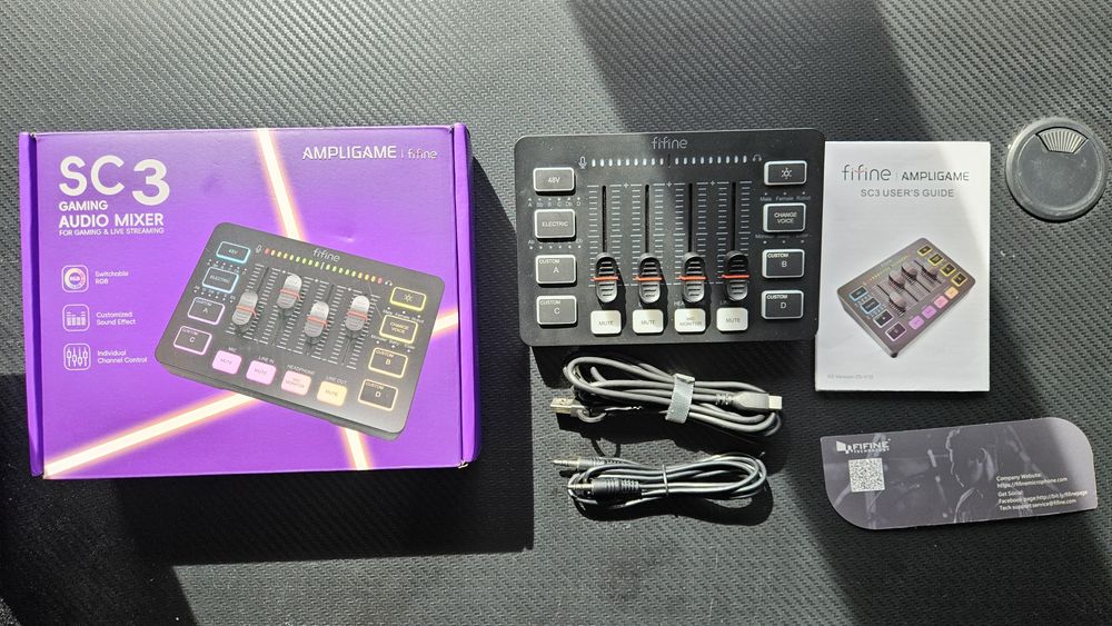 Interfejs/mixer audio Fifine Ampligame SC3