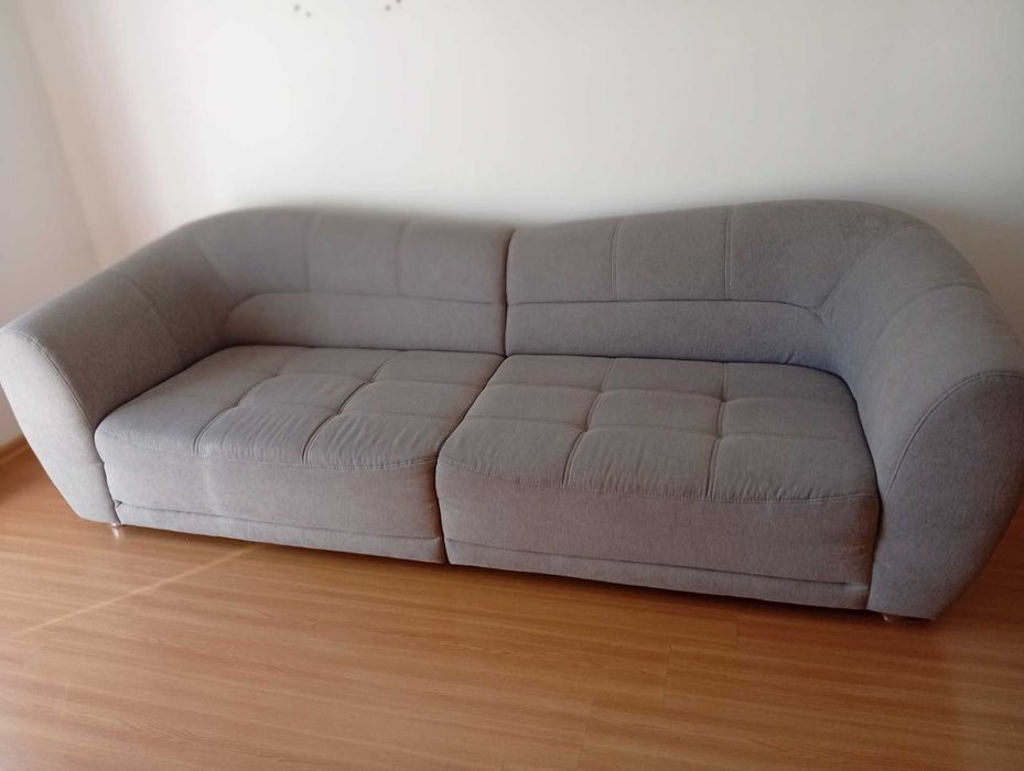 Sofá cinza 4 lugares - 2,67 comp. 80 alt. 99 largo.  e 70 assento