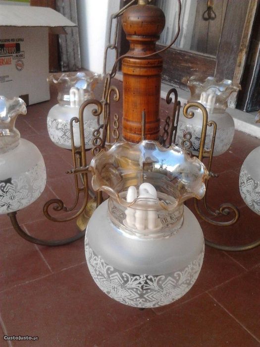 Candeeiro Teto de 6 lâmpadas