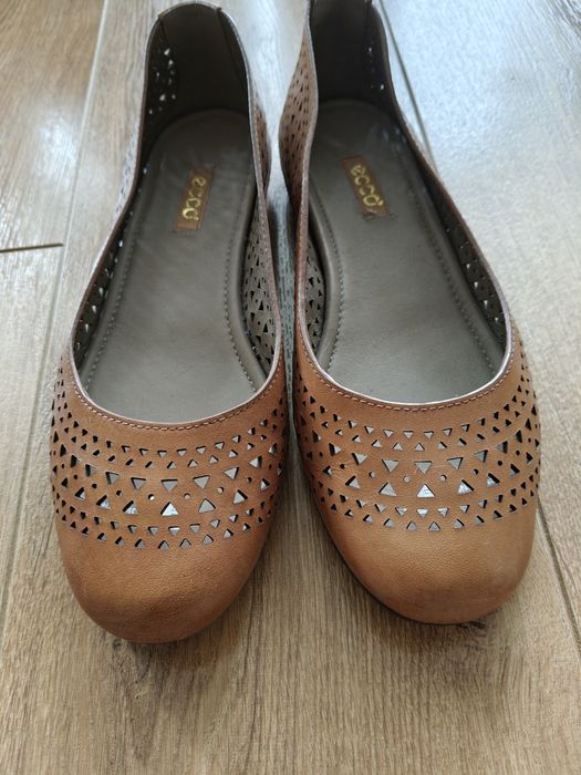 Baleriny Ecco brąz/koniak r. 39