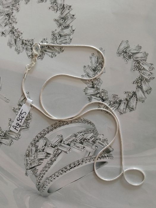 Nowy srebrny naszyjnik żmijka wężyk 45 cm długości 1 mm szer srebro925