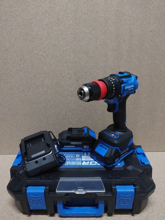 Акумуляторний безщітковий шуруповерт ударний 55Нм Zegor CDAX-21BLHQ