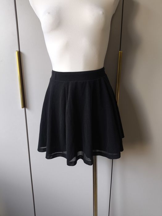 Czarna krótka spódnica H&M r. 34 (XS)