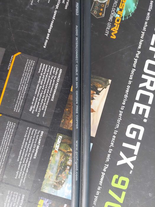 Kabel 2xRCA Profigold - 1m pozłacany