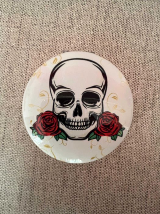 Espelho de Bolso Duplo Redondo | Metal