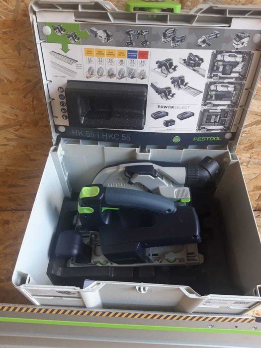 Festool HKC 55 EB, użyta kilka razy przy budowie wiaty.