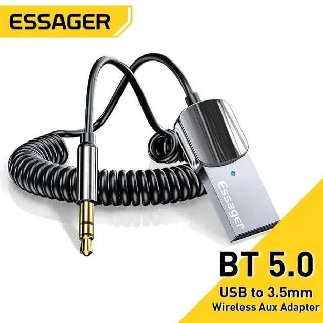 Bluetooth music через AUX в машину | AUX адаптер ESSAGER EB01