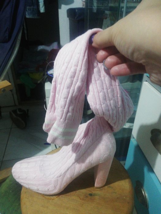 Bota de salto alto