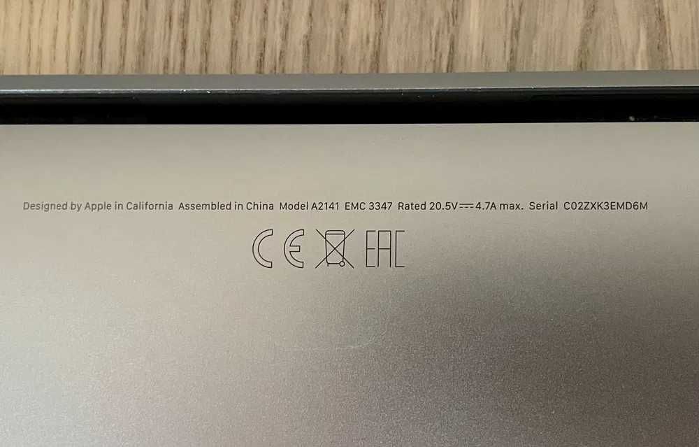 Laptop MacBook PRO 16" 2019 | SSD 512 GB | 16 GB RAM | i7