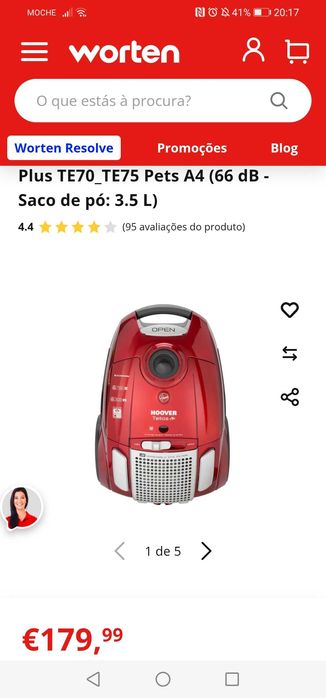 Aspirador Hoover Telios Plus