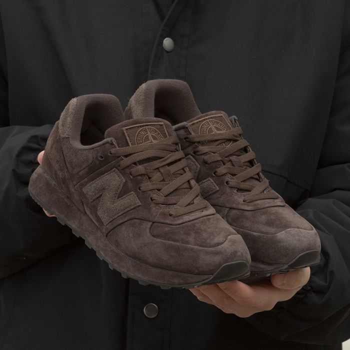 АКЦІЯ! New Balance 574  x  Stone Island Ghost Pack Dark Brown