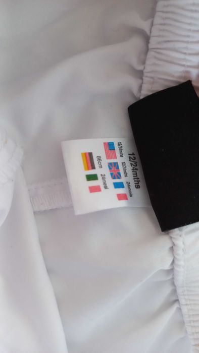 Spodenki Reebok białe sportowe krótkie szorty r.86