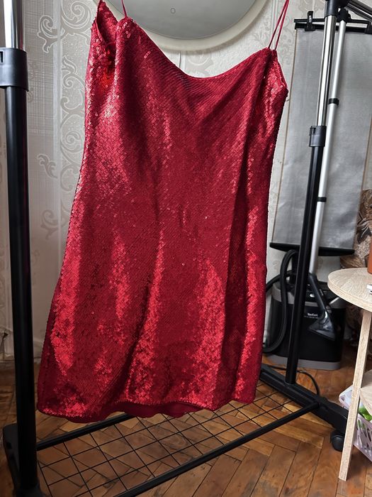 Плаття міні сукня пайєтки новорічне святкове