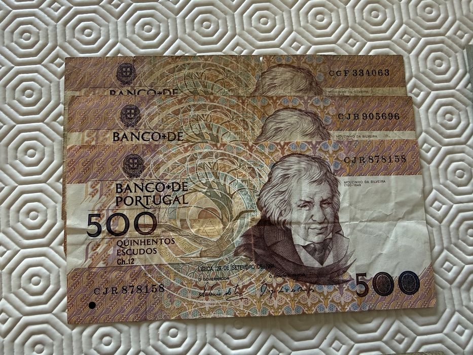 Varias Notas Escudos Portugal e Angola e Pesos