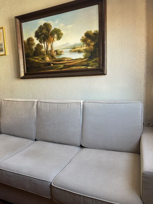 Sofá Novo Cinzento Claro 2.13m