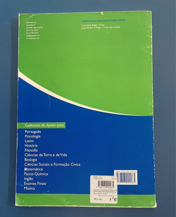 Livro O Essencial de Biologia 12 ano