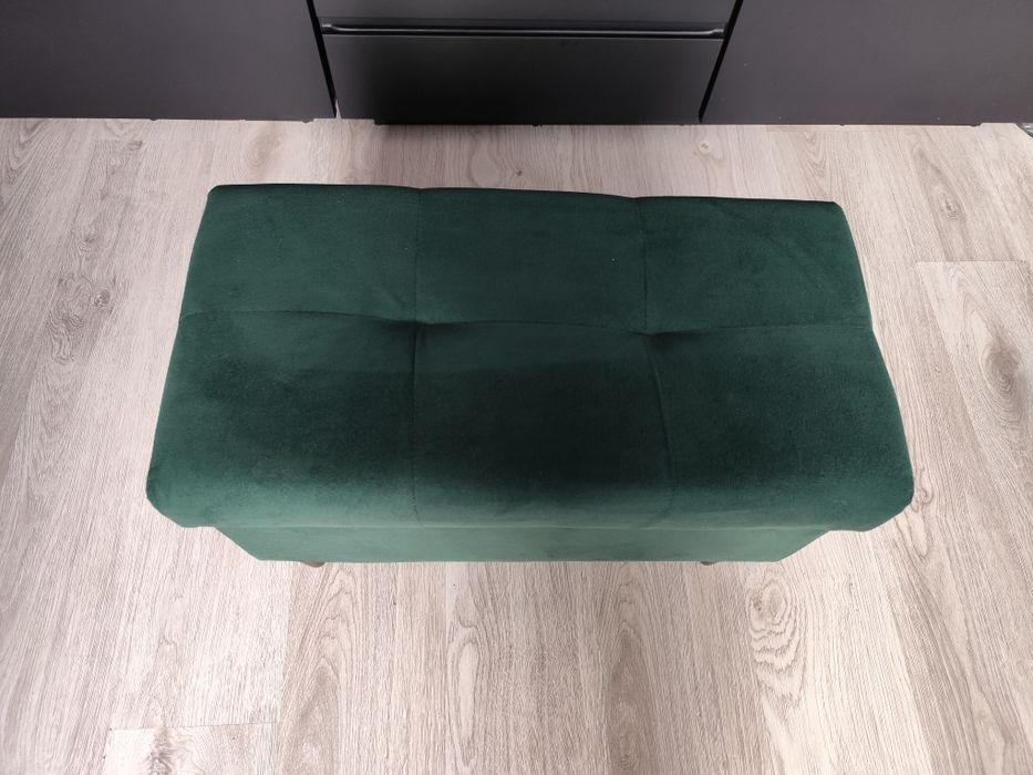 Pufa otwierana butelkowa zieleń