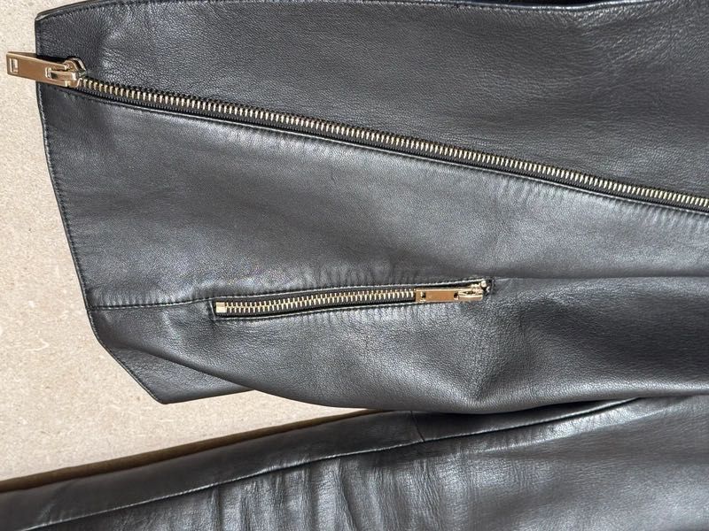 Skórzana ramoneska Massimo Dutti