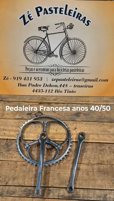 Pedaleiras Francesas bicicleta anos 40/50 e 60/70/80/90 single