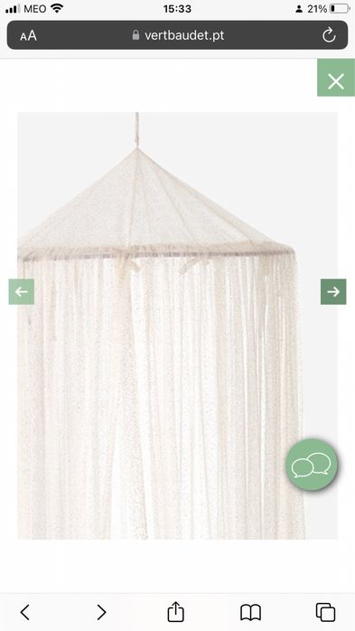 Dossel criança purpurinas