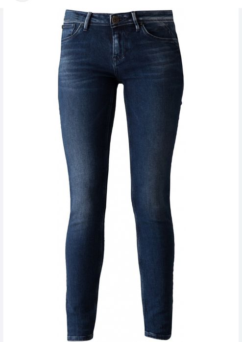 Джинси скіні темно синій штани next