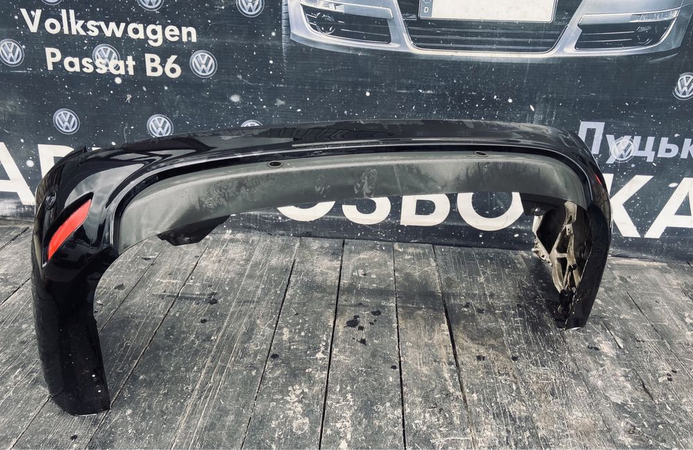 Бампер Форд Фокус 2 Універсал Рестайл Чорний MK2 Партроники Focus 2