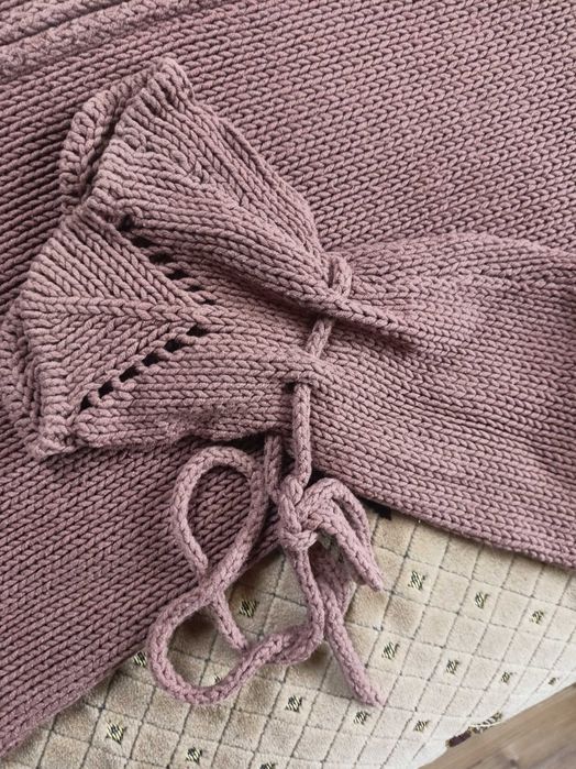 sweter brązowy na suwak