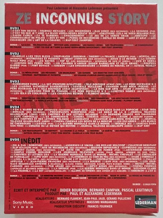 Ze Inconnus Story - L'intégrale - coffret DVD x 5