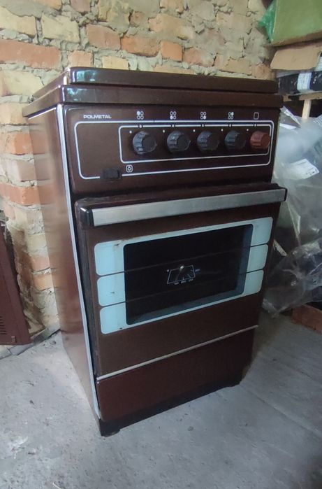Плита газова Polmetal (50/50см) та витяжка Ciarko (60/50мм.)