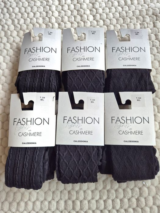 Rajstopy Calzedonia m/l czarne z kaszmirem