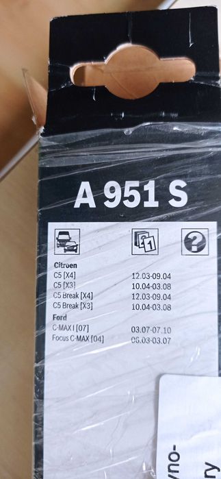 Wycieraczki Bosch Aerotwin A 951S, 650 mm i 475 mm. Nowe
