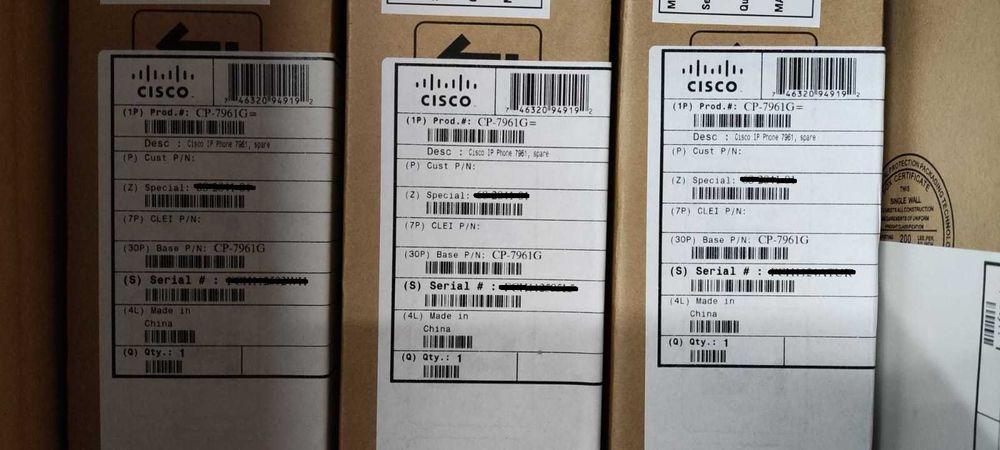 Cisco Phones 7911, 7912, 7961 and 48V Power Adapters64409419260417121