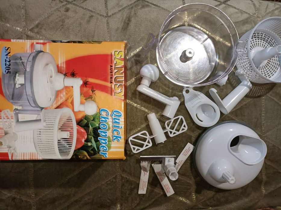 Новий ручний кухонний комбайн, блендер, міксер, чоппер Sanusy SN-2205