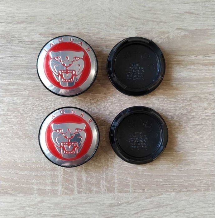 Conjunto 4 Centros Jantes Jaguar 56mm 58mm 65mm 68mm