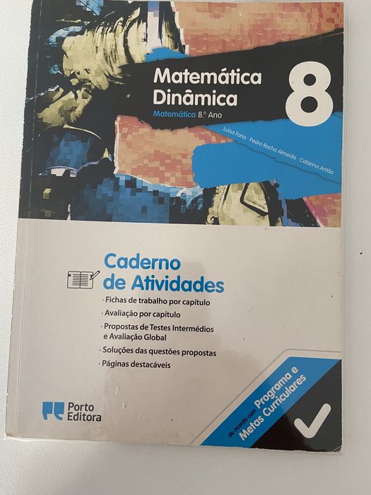 Caderno de atividades de 8 ano de Matematica