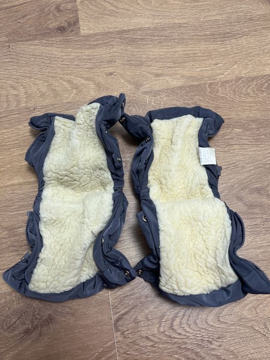 Муфти на овчинці для коляски/ санней