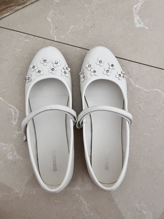 Białe półbuty 36 Graceland baleriny buty dla dziewczynki