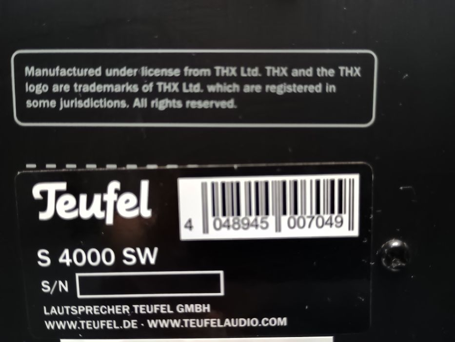 Subwoofer teufel s4000 sw