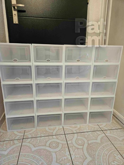 Pudełka 20 sztuk modułowe organizery białe do przechowywania zestaw