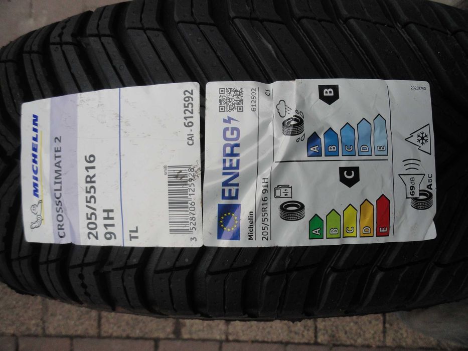 205/55R16 Michelin 2 sztuki CALOROCZNE NOWE 2025 rok