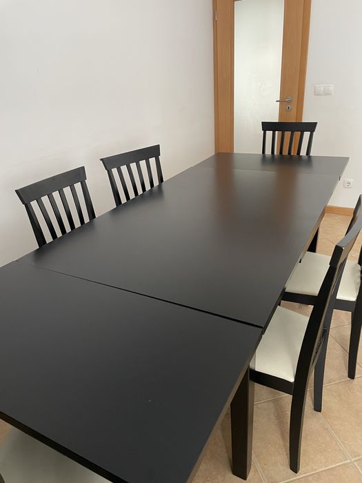 Mesa + 6 cadeiras ikea