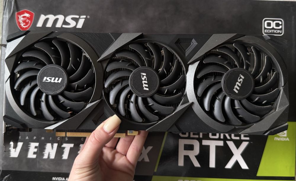 Відеокарта GeForce RTX 3070 8GB MSI Ventus 3X  (RTX 3070 VENTUS 3X OC)