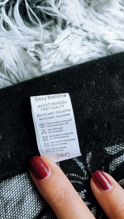 Seksowny gorset czarny black 80C