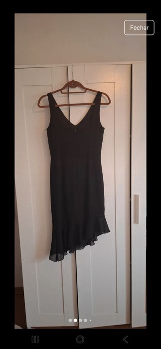 Vestido cerimónia preto vintage
