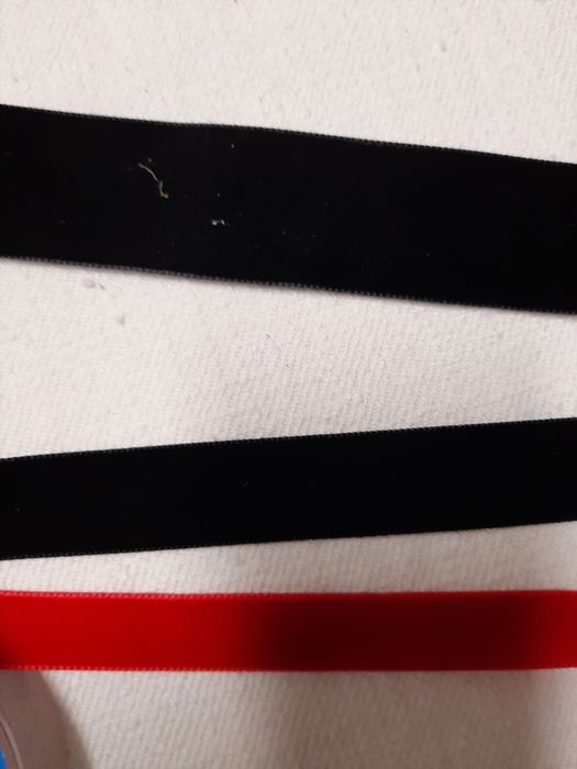 Fitas de cetim e veludo