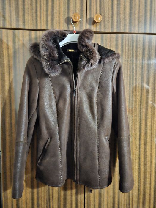 Kożuch skórzany damski Balak rozmiar 38